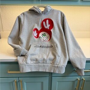 Takashi Murakami x Lewis Hamilton +44 Gray Hoodie size small